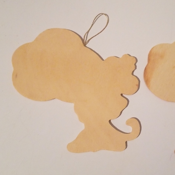 Minnie Mouse Christmas Wood Ornament Lot Of 2 - Picture 5 of 6